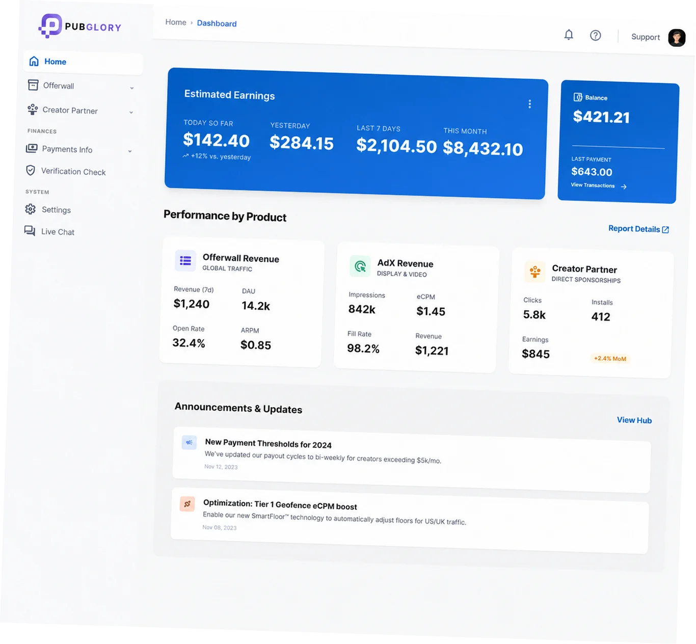 Analytics Dashboard Mockup